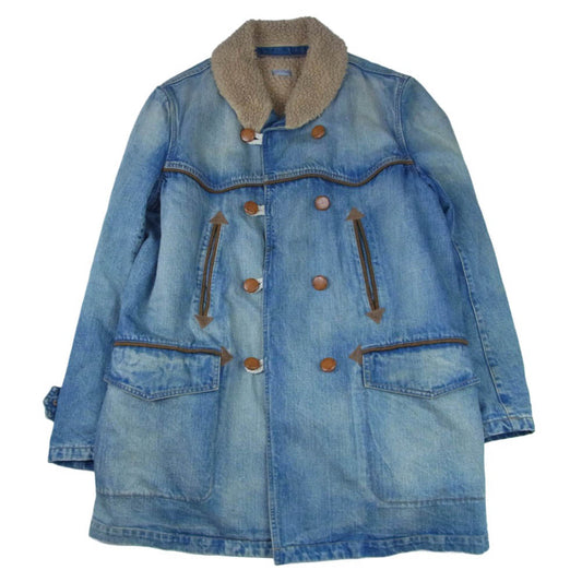 kolor カラー 16AW 16WBM-C06135 BEACON ビーコン ショールカラー ボアライナー デニムジャケット インディゴブルー系 2【中古】