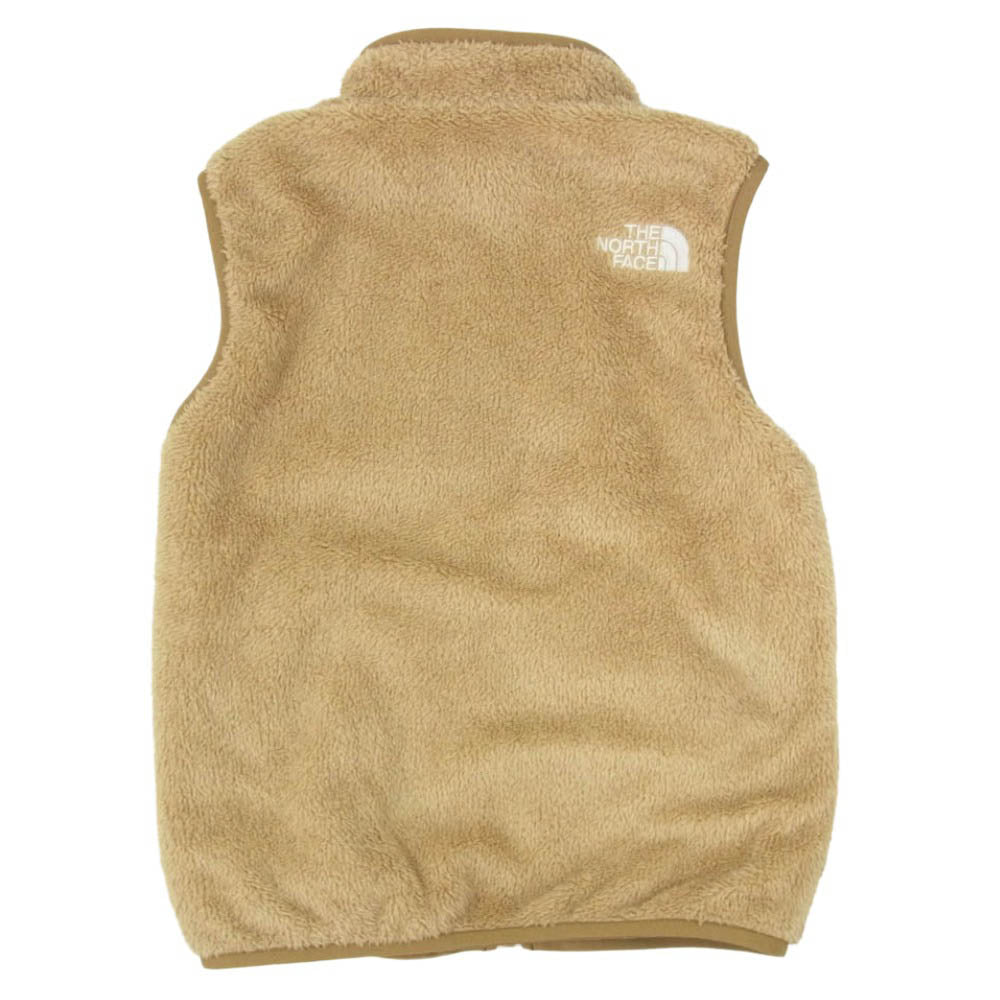 THE NORTH FACE ノースフェイス NYJ82034 リバーシブル コージ― フリース ベスト キッズサイズ ネイビー系 130【中古】