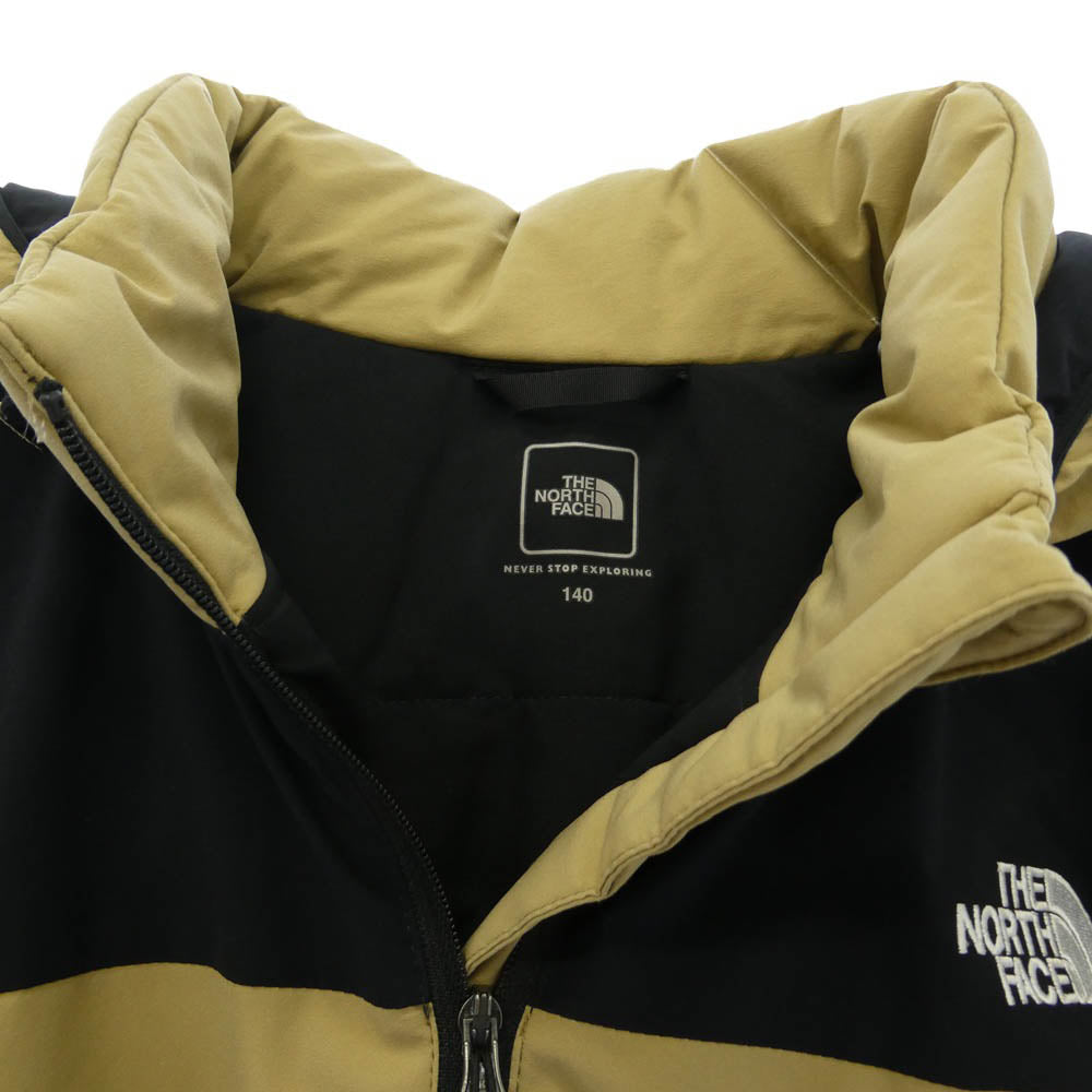 THE NORTH FACE ノースフェイス NYJ82030 Gerund Insulation Jacket キッズ ジェランドインサレーションジャケット マウンテンパーカー ベージュ系 ブラック系 140【中古】