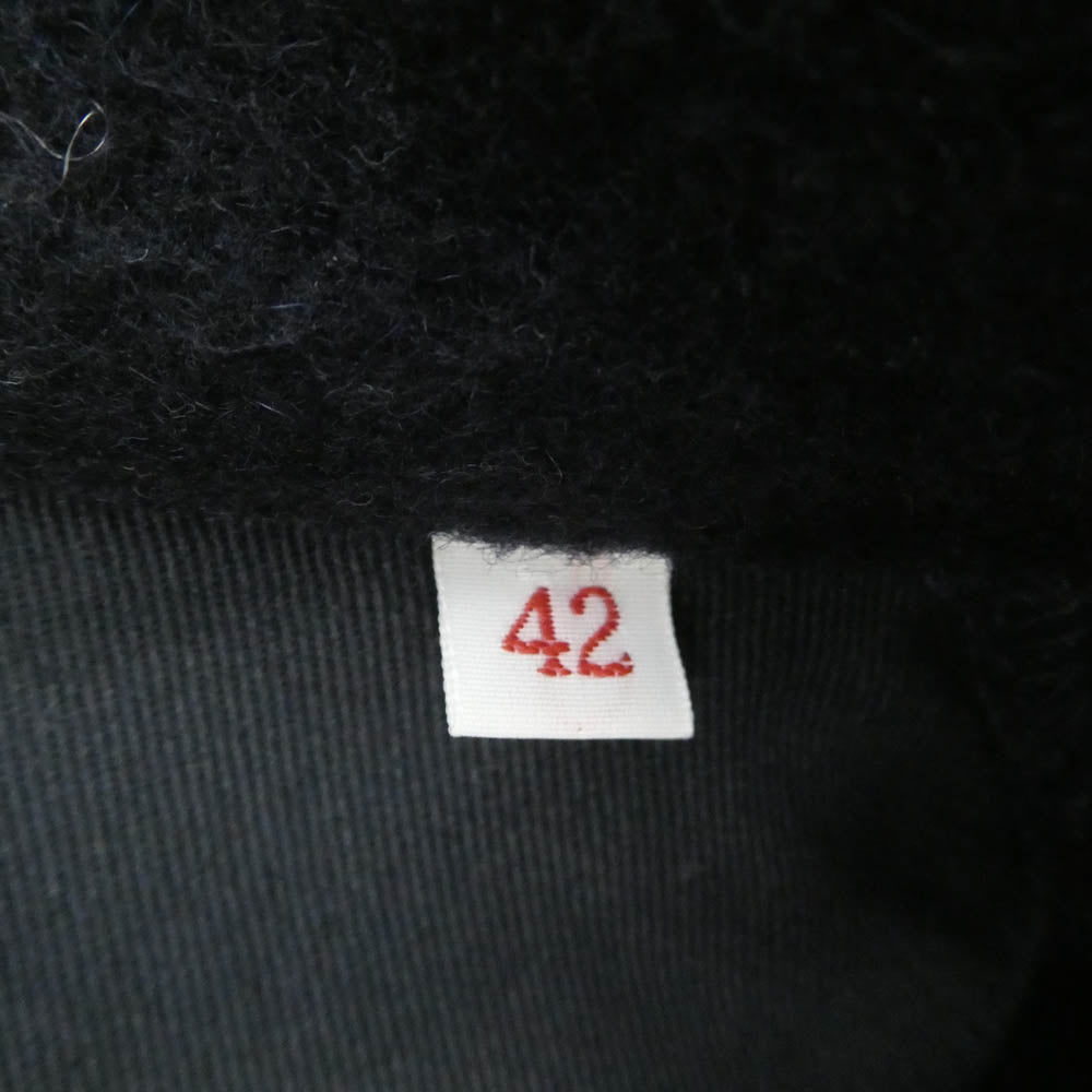 Danton ダントン JD-8237 WOM モッサー 丸襟 ウール ジャケット ダークネイビー系 42【中古】
