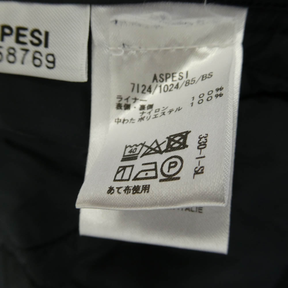アスペジ 7124/1024/85/BS MINIFIELD RFD VEST M-65 中綿ライナー付き フィールドジャケット ダークネイビー系 L【中古】