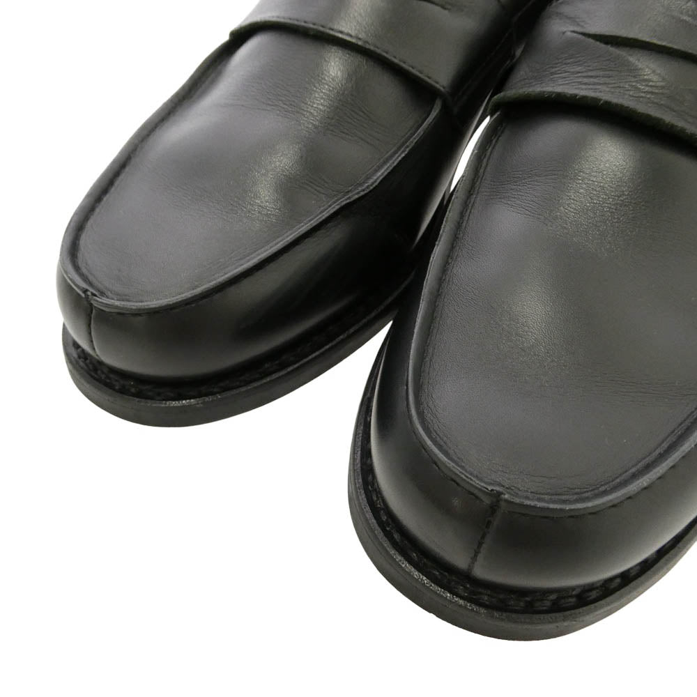 Paraboot パラブーツ 228112 ADONIS H アドニス GALAXY SOLE ギャラクシーソール レザー ローファー シューズ ブラック系 UK7.5【中古】