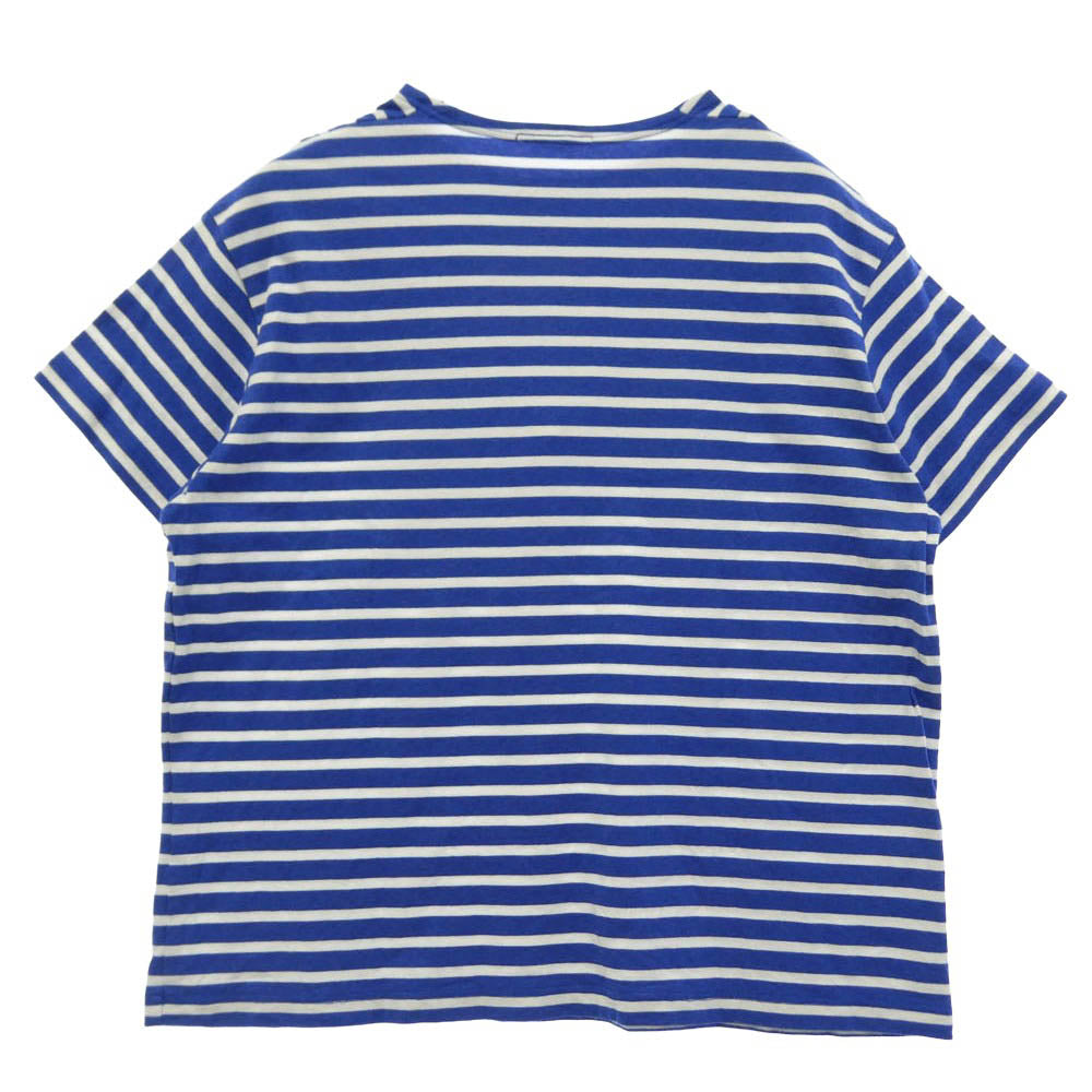 ネセサリーオアアンネセサリー ボーダー コットン 半袖 Tシャツ カットソー ブルー系 ホワイト系 M【中古】