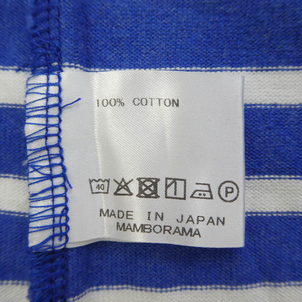 ネセサリーオアアンネセサリー ボーダー コットン 半袖 Tシャツ カットソー ブルー系 ホワイト系 M【中古】