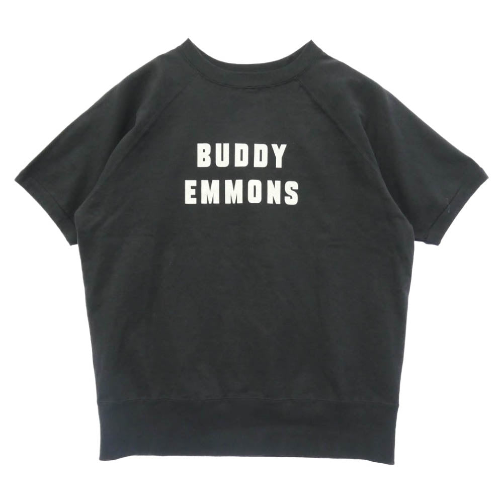 ネセサリーオアアンネセサリー BUDDY EMMONS Tee バディ エモンズ クルーネック コットン 半袖 Tシャツ カットソー ブラック系 L【中古】