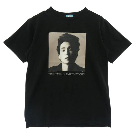 古着 BLANKEY JET CITY SOLO PHOTO T-shirts ブランキージェットシティ ソロ フォト プリント 半袖 Tシャツ ブラック系 M【中古】