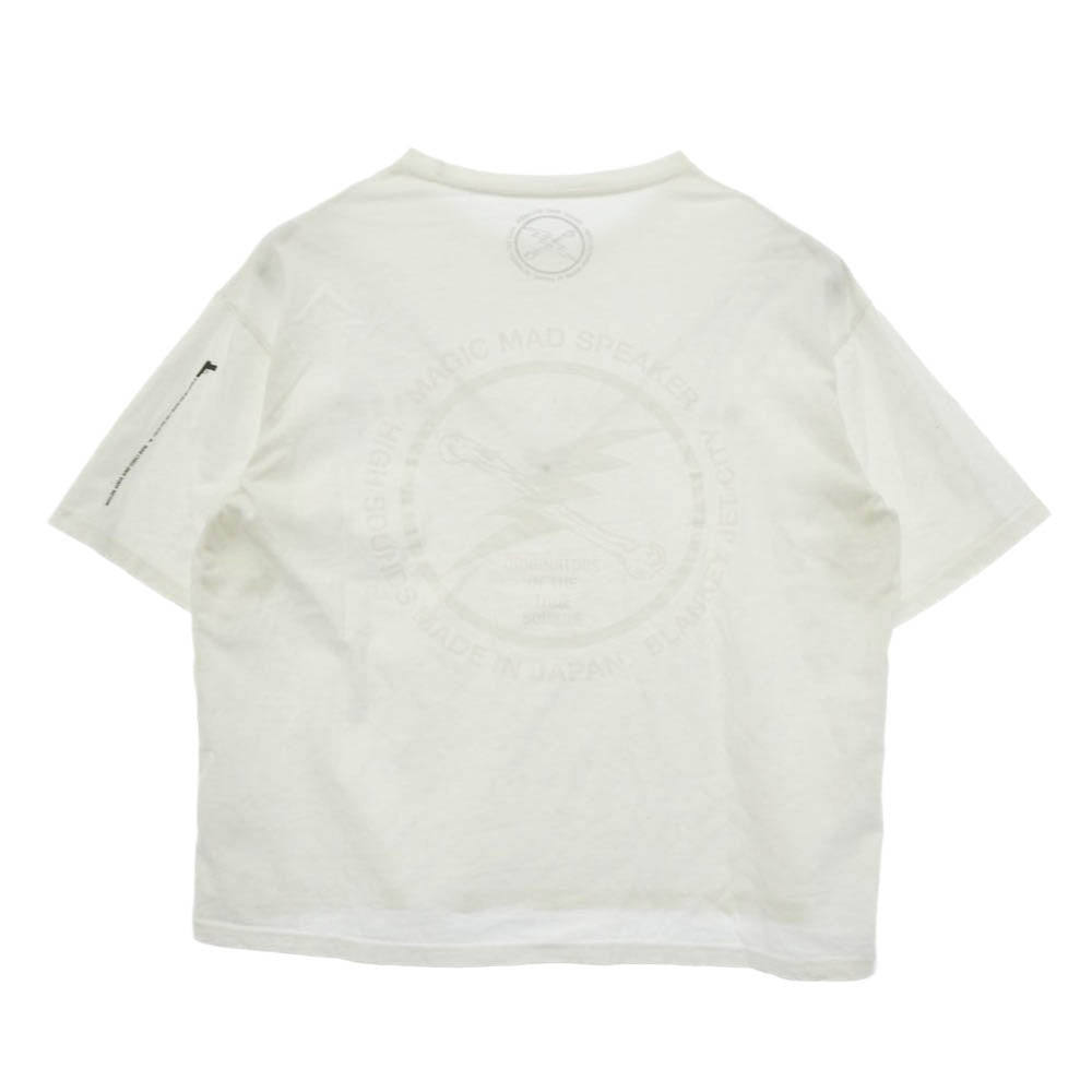 古着 BLANKEY JET CITY Casual T-shirts ブランキージェットシティ カジュアル バックプリント 半袖 Tシャツ ホワイト系 M【中古】