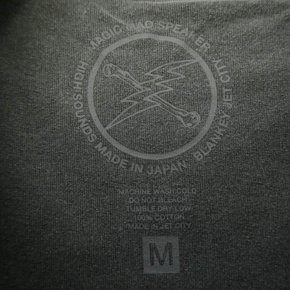 古着 BLANKEY JET CITY #3104 ブランキージェットシティ 猫 プリント 半袖 Tシャツ グレー系 M【中古】