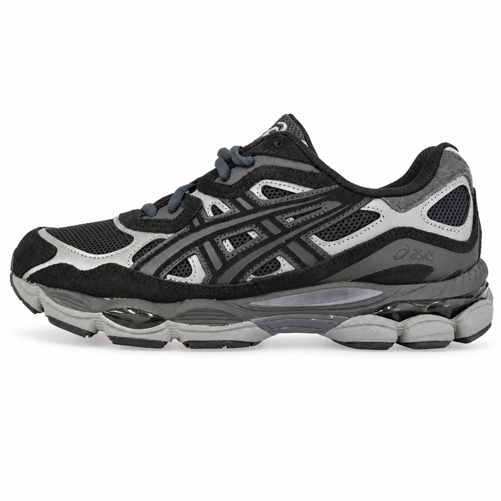 asics アシックス 1201A789-020 【フェイクバスターズ鑑定済】 GEL-NYC GRAPHITE GREY/BLACK ゲル エヌワイシー グラファイト ローカット スニーカー ブラック系 グレー系 27.5cm【極上美品】【中古】