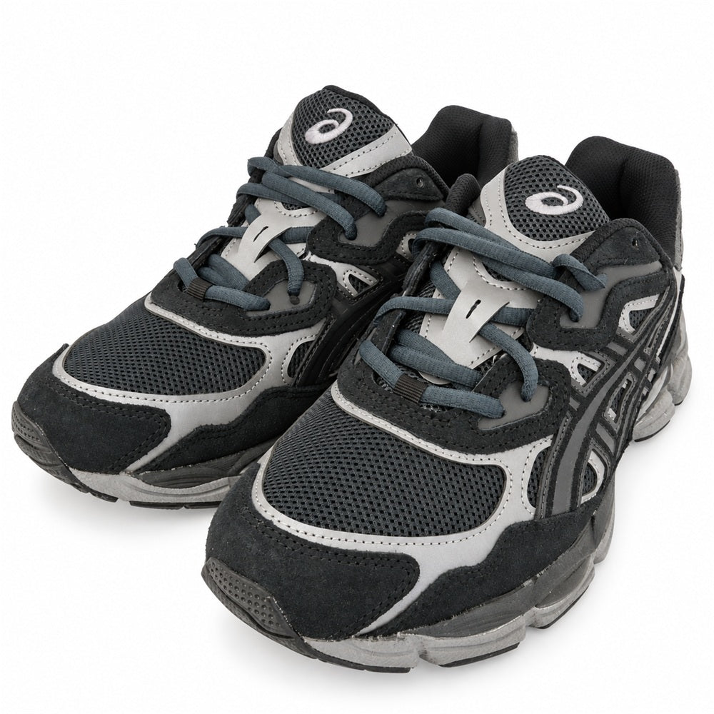 asics アシックス 1201A789-020 【フェイクバスターズ鑑定済】 GEL-NYC GRAPHITE GREY/BLACK ゲル エヌワイシー グラファイト ローカット スニーカー ブラック系 グレー系 27.5cm【極上美品】【中古】