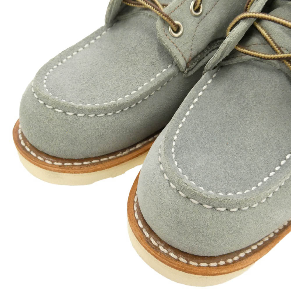 RED WING レッドウィング 8800 6-inch Classic Moc 6インチ クラシックモック スエード ラフアウトレザー ワークブーツ ライトブルー系 US8.5【極上美品】【中古】