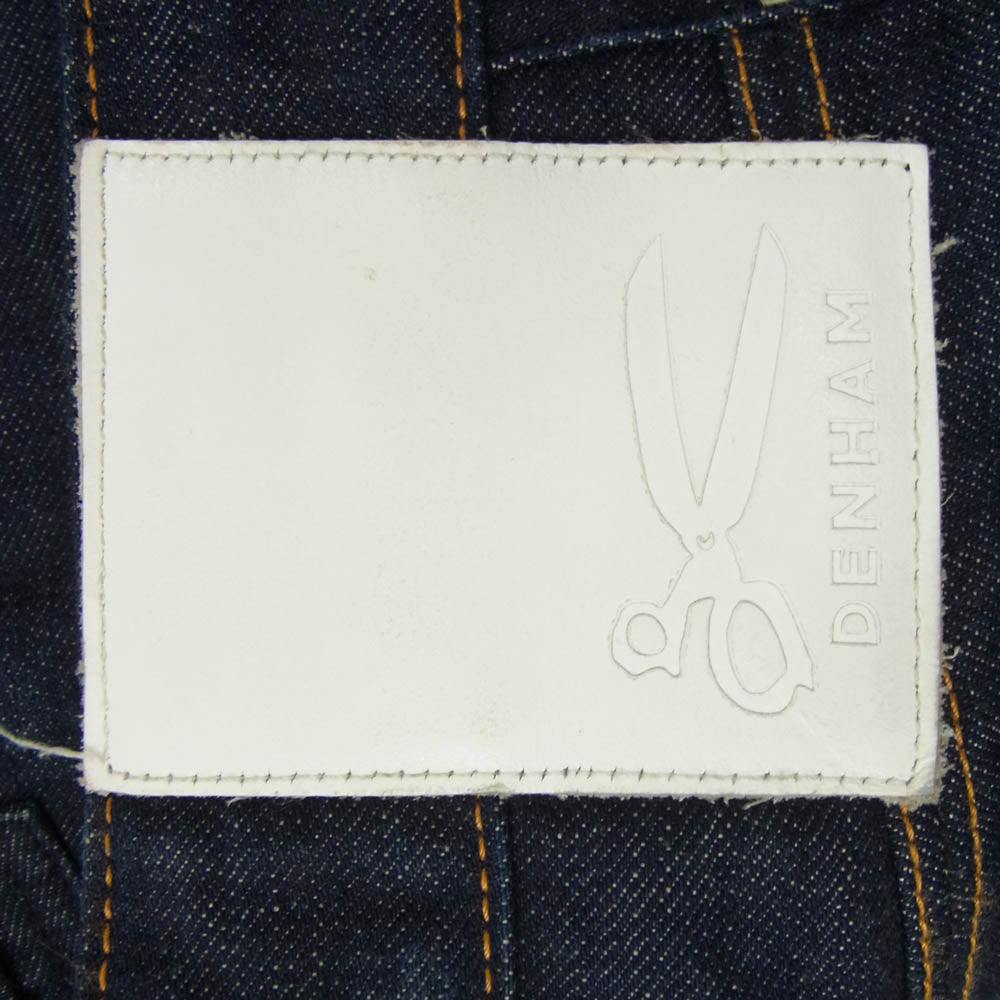DENHAM デンハム SKIN スキン 革パッチ ジップフライ デニムパンツ ジーンズ インディゴブルー系 29【中古】