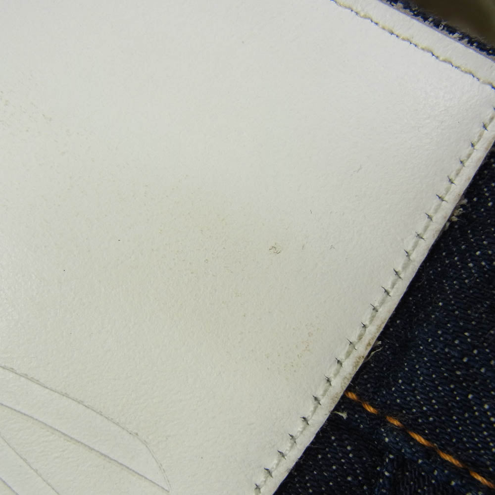 DENHAM デンハム SKIN スキン 革パッチ ジップフライ デニムパンツ ジーンズ インディゴブルー系 29【中古】