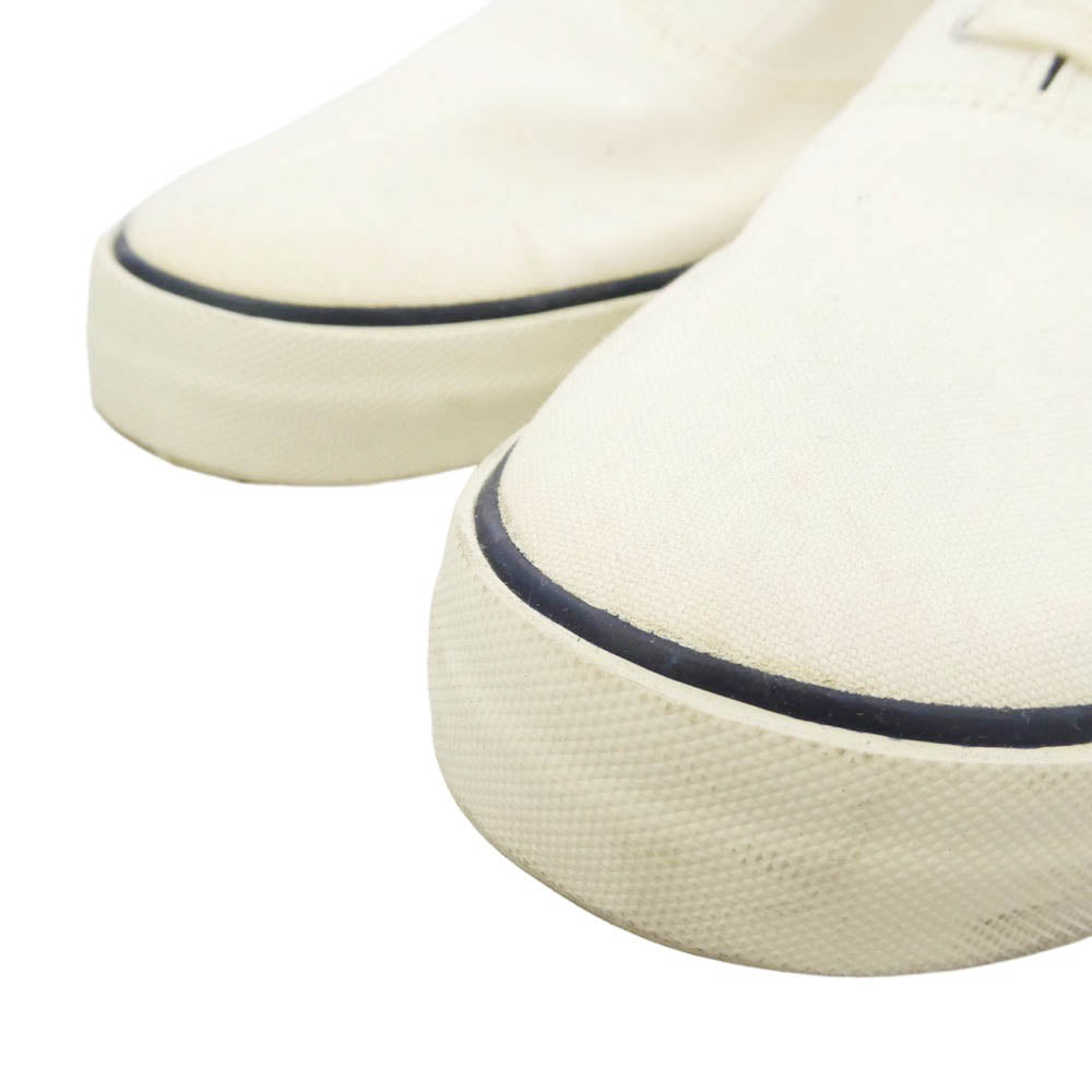 JUNYA WATANABE COMME des GARCONS MAN ジュンヤワタナベコムデギャルソンマン ギンガムチェック キャンバス ローカット スニーカー ホワイト系 L【中古】