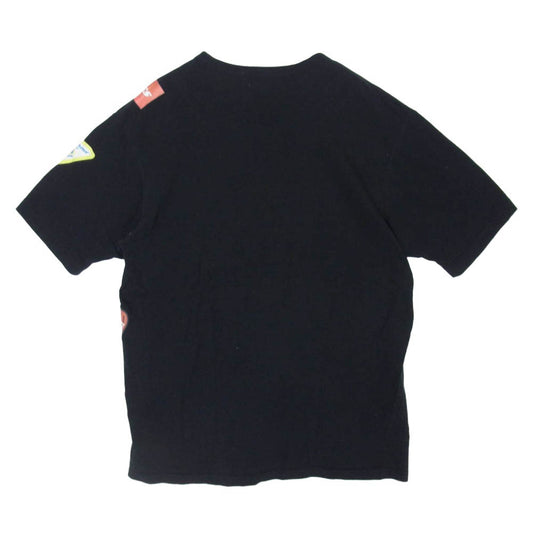 JUNYA WATANABE COMME des GARCONS MAN ジュンヤワタナベコムデギャルソンマン 09SS WC-T033 パッチワーク プリント 半袖 Tシャツ ブラック系 L【中古】
