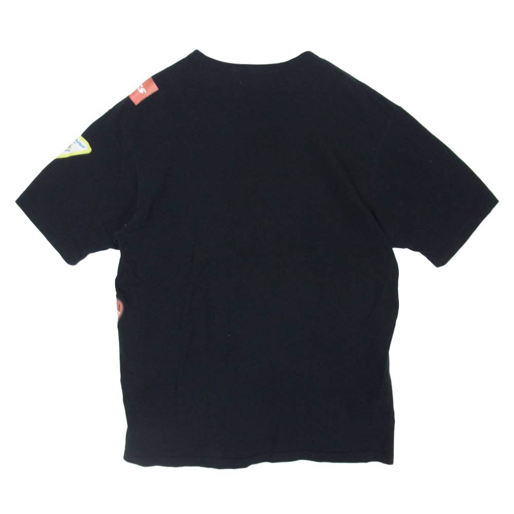 JUNYA WATANABE COMME des GARCONS MAN ジュンヤワタナベコムデギャルソンマン 09SS WC-T033 パッチワーク プリント 半袖 Tシャツ ブラック系 L【中古】