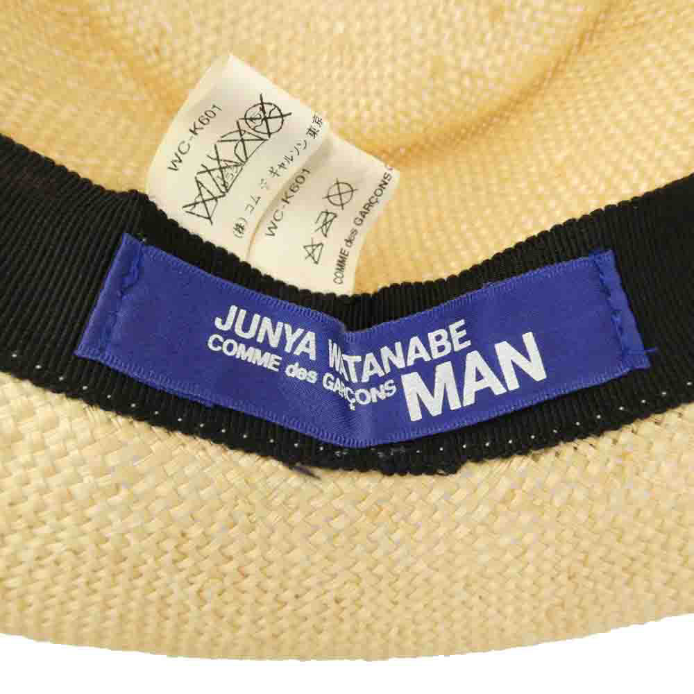 JUNYA WATANABE COMME des GARCONS MAN ジュンヤワタナベコムデギャルソンマン WC-K601 ストローハット 帽子 ベージュ系 ブラック系【中古】