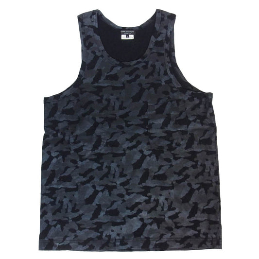 COMME des GARCONS HOMME PLUS コムデギャルソンオムプリュス 09SS PC-T037 Black is Best ブラックイズベスト期 ポケット タンクトップ ノースリーブ カットソー ブラック系 M【中古】