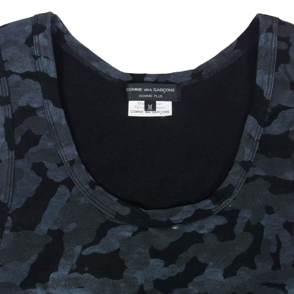 COMME des GARCONS HOMME PLUS コムデギャルソンオムプリュス 09SS PC-T037 Black is Best ブラックイズベスト期 ポケット タンクトップ ノースリーブ カットソー ブラック系 M【中古】