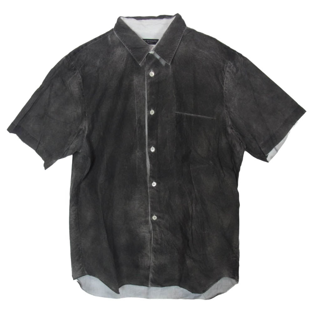 COMME des GARCONS HOMME PLUS コムデギャルソンオムプリュス PI-B039 AD2002 コーティング加工 半袖 シャツ ブラック系 表記無し【中古】