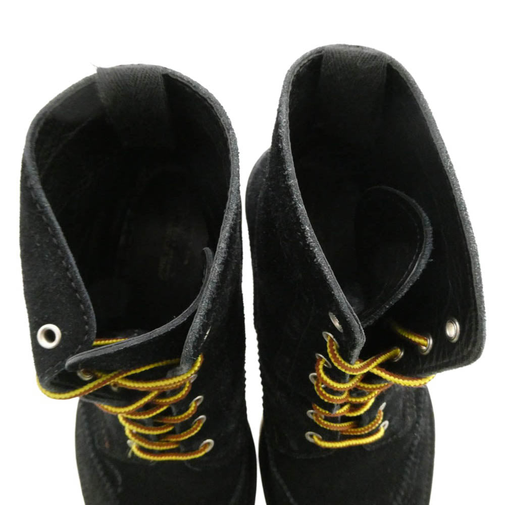 JUNYA WATANABE COMME des GARCONS MAN ジュンヤワタナベコムデギャルソンマン ウィングチップ スエード ブーツ ブラック系 実寸参照【中古】
