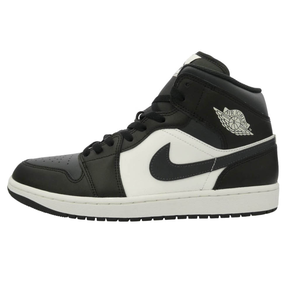 NIKE ナイキ DQ8426-010 Air Jordan 1 Mid Black Summit White Off Noir AJ1 エアジョーダン1 ミッド ブラック サミットホワイト オフノワール スニーカー ブラック系 ホワイト系 30cm【極上美品】【中古】