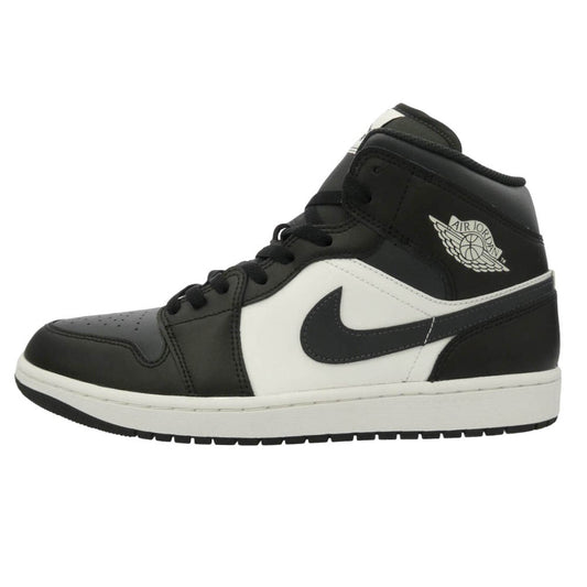 NIKE ナイキ DQ8426-010 Air Jordan 1 Mid Black Summit White Off Noir AJ1 エアジョーダン1 ミッド ブラック サミットホワイト オフノワール スニーカー ブラック系 ホワイト系 30cm【極上美品】【中古】