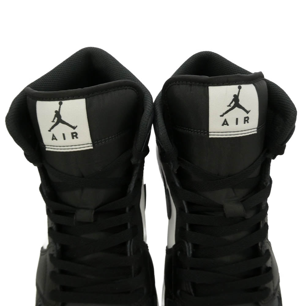 NIKE ナイキ DQ8426-010 Air Jordan 1 Mid Black Summit White Off Noir AJ1 エアジョーダン1 ミッド ブラック サミットホワイト オフノワール スニーカー ブラック系 ホワイト系 30cm【極上美品】【中古】