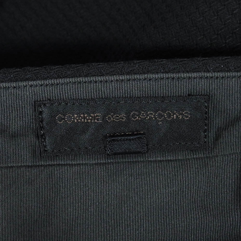 COMME des GARCONS HOMME コムデギャルソンオム HP-10038X 田中オム ジップフライ スラックス パンツ ブラック系 X【中古】