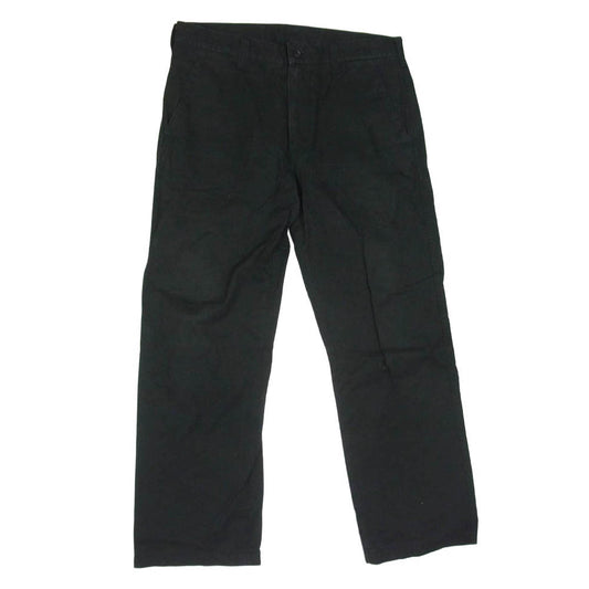 COMME des GARCONS HOMME コムデギャルソンオム HP-07012M AD1999 田中オム 製品洗い コットン チノ トラウザー パンツ ブラック系 M【中古】