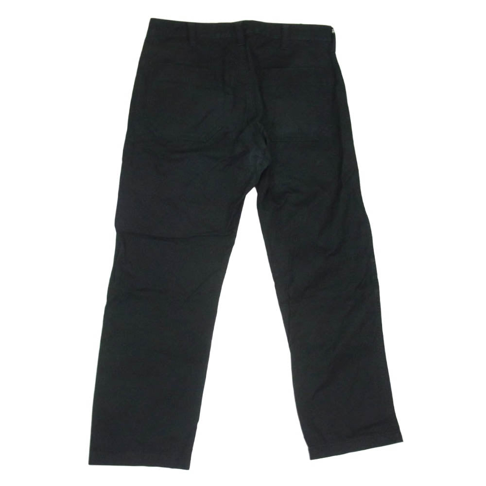 COMME des GARCONS HOMME コムデギャルソンオム HP-07012M AD1999 田中オム 製品洗い コットン チノ トラウザー パンツ ブラック系 M【中古】
