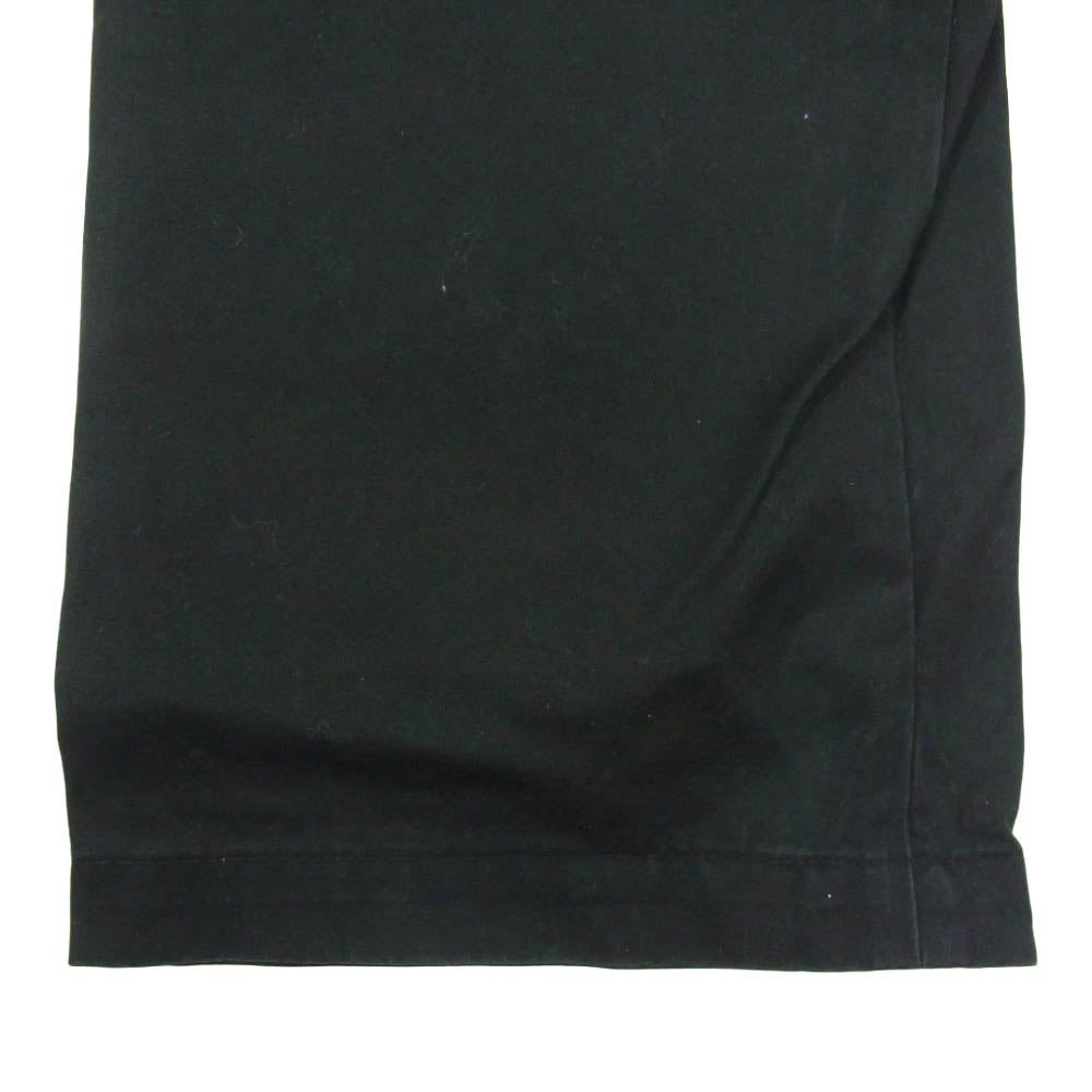 COMME des GARCONS HOMME コムデギャルソンオム HP-07012M AD1999 田中オム 製品洗い コットン チノ トラウザー パンツ ブラック系 M【中古】