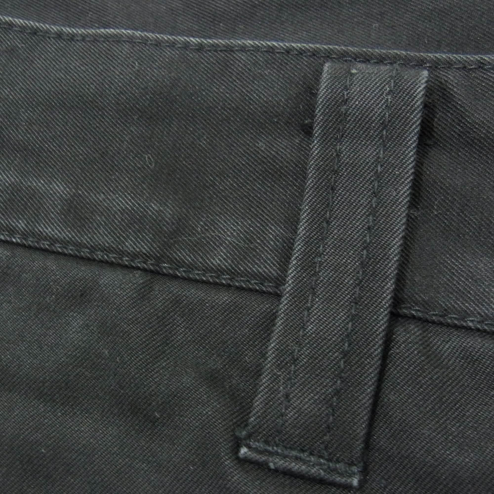 COMME des GARCONS HOMME コムデギャルソンオム HP-07012M AD1999 田中オム 製品洗い コットン チノ トラウザー パンツ ブラック系 M【中古】