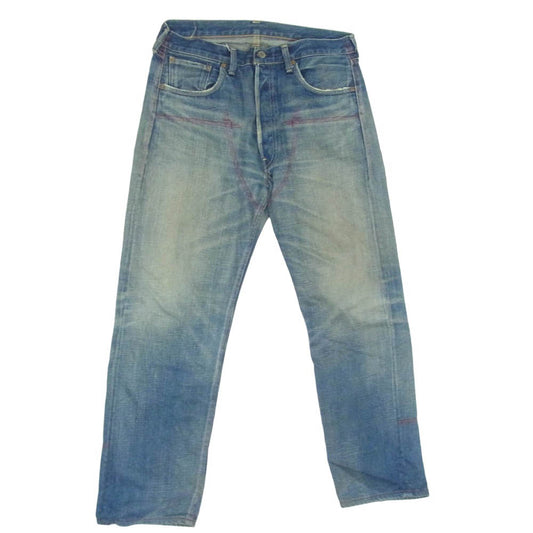 JUNYA WATANABE COMME des GARCONS MAN ジュンヤワタナベコムデギャルソンマン Levi's リーバイス WB-P201 × Levi's リーバイス AD2008 501 レッド ステッチ ボタンフライ デニム パンツ インディゴブルー系 L【中古】