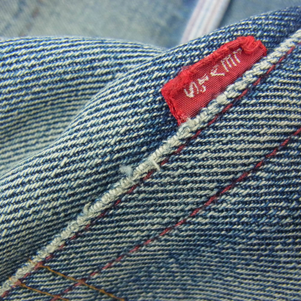 JUNYA WATANABE COMME des GARCONS MAN ジュンヤワタナベコムデギャルソンマン Levi's リーバイス WB-P201 × Levi's リーバイス AD2008 501 レッド ステッチ ボタンフライ デニム パンツ インディゴブルー系 L【中古】