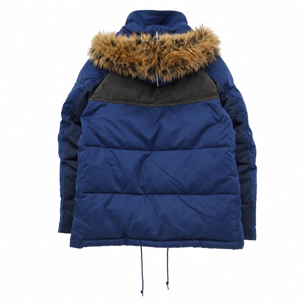 JUNYA WATANABE COMME des GARCONS MAN ジュンヤワタナベコムデギャルソンマン THE NORTH FACE ノースフェイス 11AW WH-J913 eYe アイ × THE NORTH FACE ノースフェイス 綿クロス N-3B ダウン ジャケット ネイビー系 L【中古】