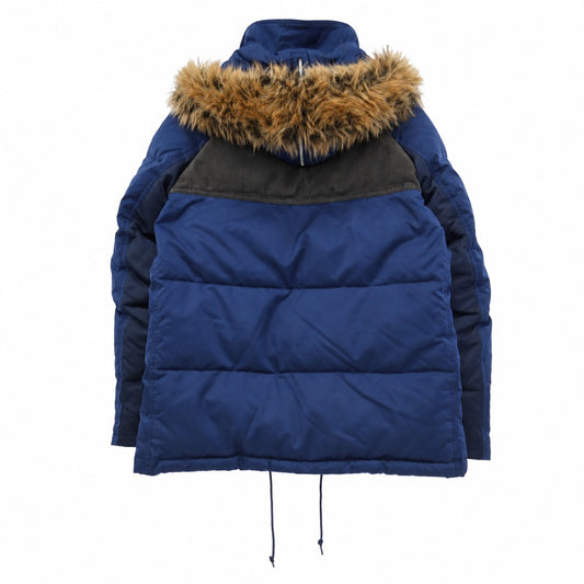 JUNYA WATANABE COMME des GARCONS MAN ジュンヤワタナベコムデギャルソンマン THE NORTH FACE ノースフェイス 11AW WH-J913 eYe アイ × THE NORTH FACE ノースフェイス 綿クロス N-3B ダウン ジャケット ネイビー系 L【中古】