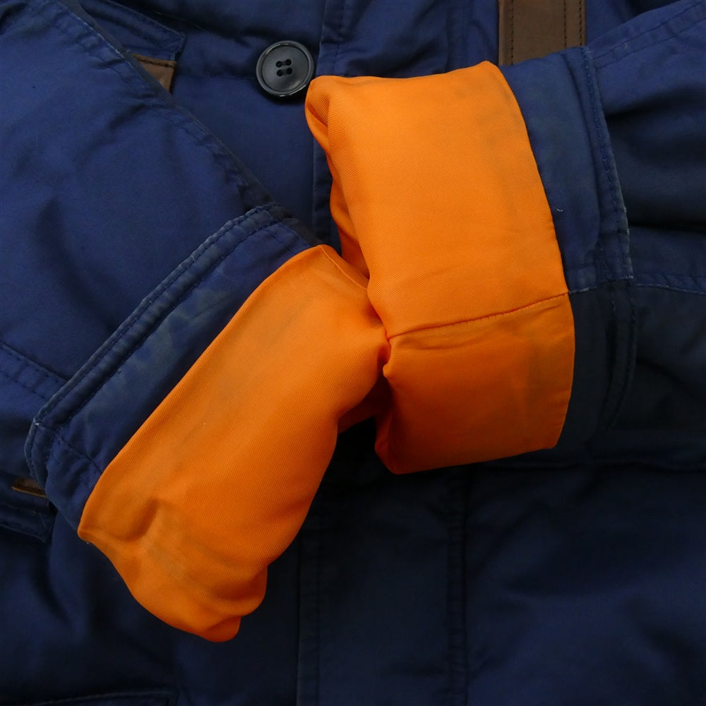 JUNYA WATANABE COMME des GARCONS MAN ジュンヤワタナベコムデギャルソンマン THE NORTH FACE ノースフェイス 11AW WH-J913 eYe アイ × THE NORTH FACE ノースフェイス 綿クロス N-3B ダウン ジャケット ネイビー系 L【中古】