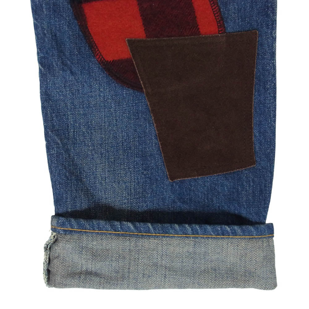 JUNYA WATANABE COMME des GARCONS MAN ジュンヤワタナベコムデギャルソンマン Levi's リーバイス WH-P902 eYe アイ × Levi's リーバイス AD2011 パッチワーク 再構築 デニム パンツ インディゴブルー系 37【中古】