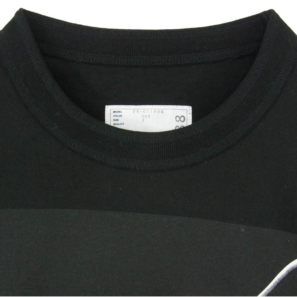 Sacai サカイ 26AW 26-01188S Robert Mapplethorpe ロバートメイプルソープ Tulip L/S T-Shirt チューリップ プリント 長袖 Tシャツ ブラック系 2【中古】