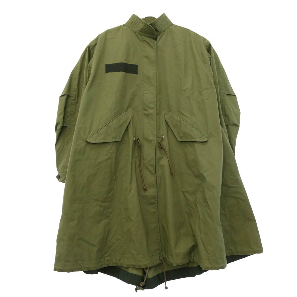Sacai サカイ SCW-079 M65-TYPE ミリタリー スタンドカラー フィッシュテール モッズコート カーキ系 3【中古】