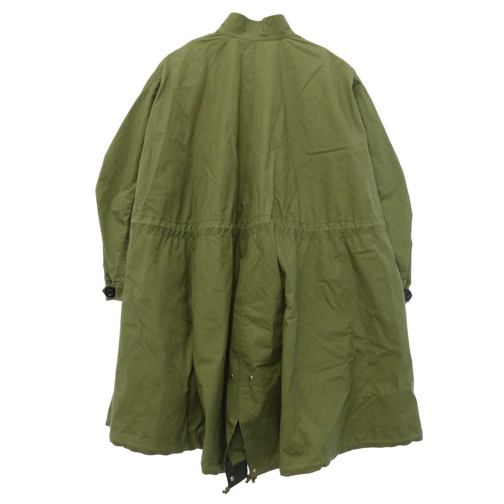 Sacai サカイ SCW-079 M65-TYPE ミリタリー スタンドカラー フィッシュテール モッズコート カーキ系 3【中古】