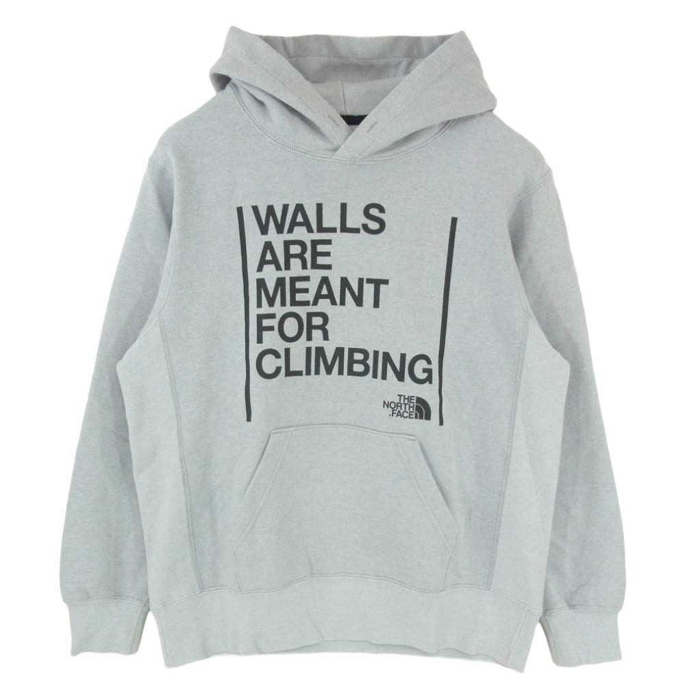 THE NORTH FACE ノースフェイス NT61920 Walls Hoodie ウォールズ フーディ プルオーバー パーカー グレー系 M【中古】