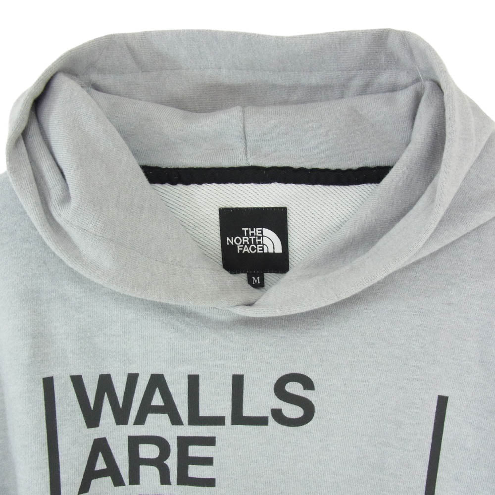 THE NORTH FACE ノースフェイス NT61920 Walls Hoodie ウォールズ フーディ プルオーバー パーカー グレー系 M【中古】