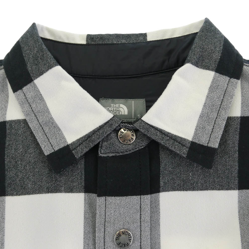 THE NORTH FACE ノースフェイス NR61964 L/S Nuthatch Shirt ロングスリーブ ヌハッチ 長袖 チェック シャツ ブラック系 ホワイト系 S【中古】