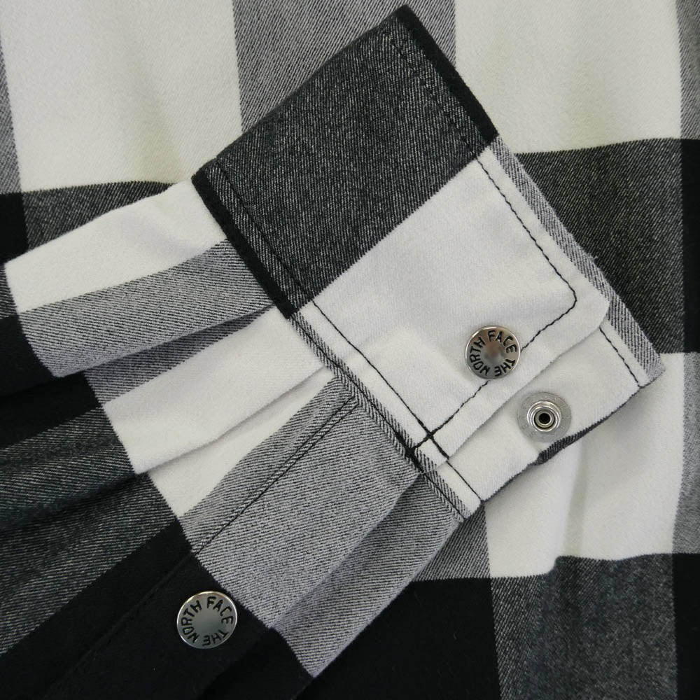 THE NORTH FACE ノースフェイス NR61964 L/S Nuthatch Shirt ロングスリーブ ヌハッチ 長袖 チェック シャツ ブラック系 ホワイト系 S【中古】