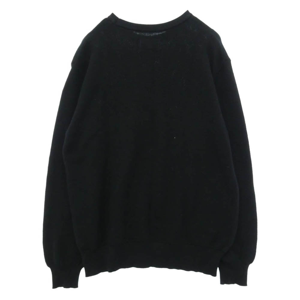 THE NORTH FACE ノースフェイス NT6100N PURPLE LABEL パープルレーベル PACK FIELD SWEATER パック フィールド ニット セーター ブラック系 M【中古】