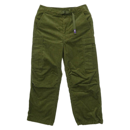 THE NORTH FACE ノースフェイス NT5156N PURPLE LABEL パープルレーベル Corduroy Cargo Pants コーデュロイ カーゴパンツ カーキ系 32【中古】