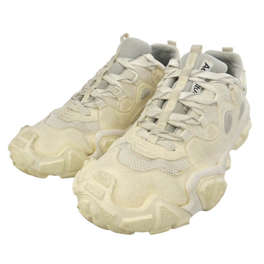 ACNE STUDIOS アクネストゥディオズ 231 BD0131 Bolzter Tumbled W ローカット スニーカー オフホワイト系 42【中古】