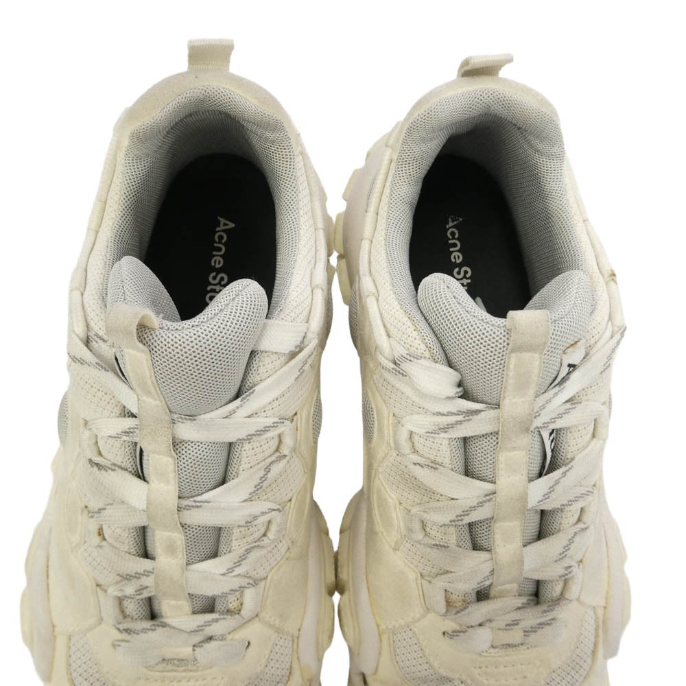 ACNE STUDIOS アクネストゥディオズ 231 BD0131 Bolzter Tumbled W ローカット スニーカー オフホワイト系 42【中古】